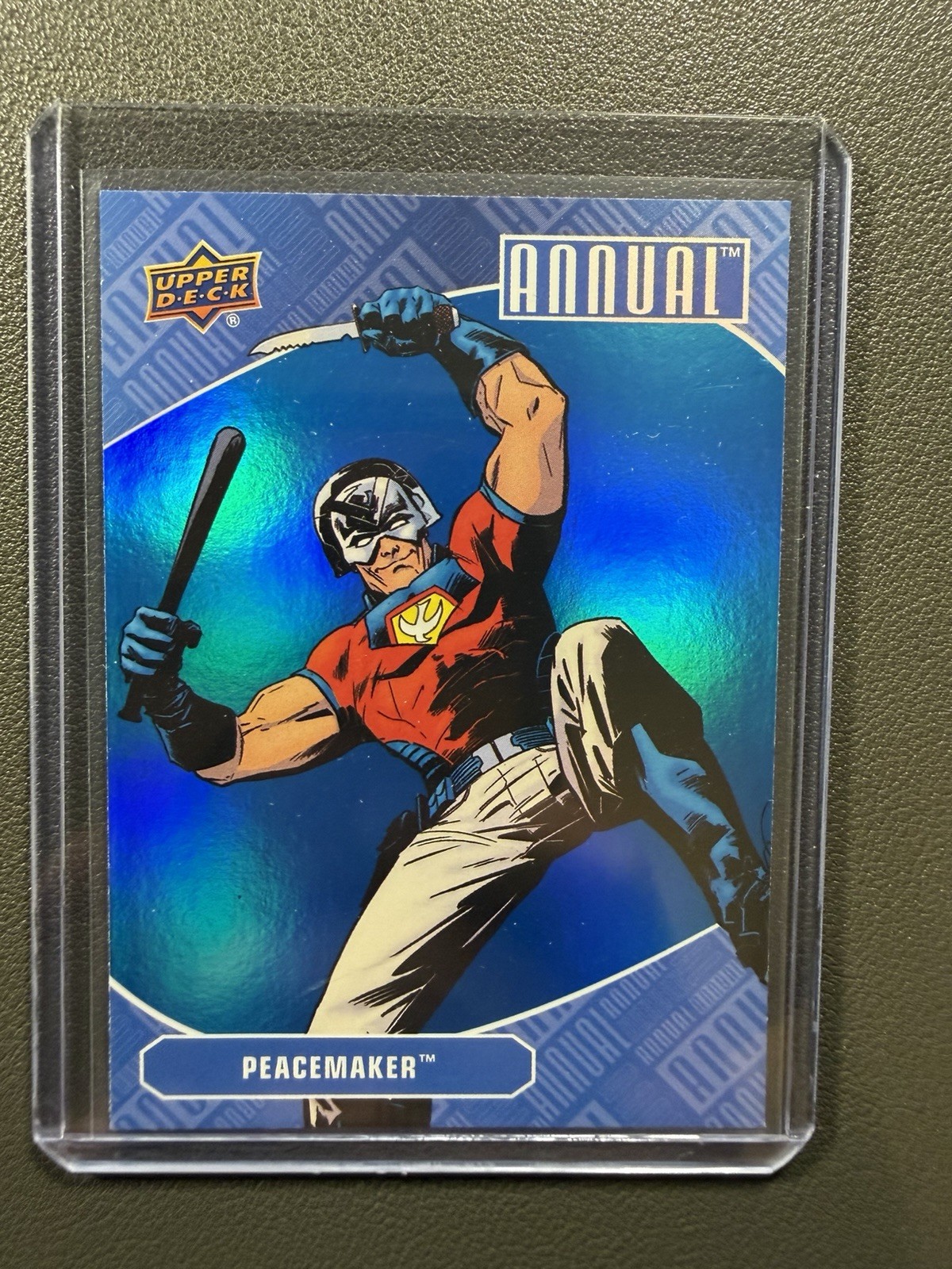 2023-24 Upper Deck DC Annual Peacemaker #34 - Blue Foil Parallel 