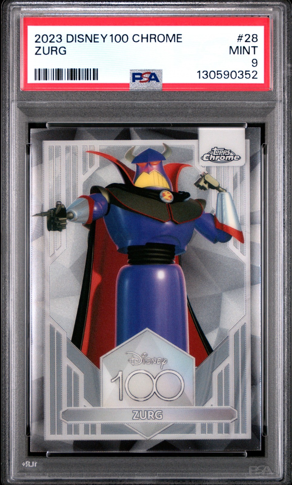 Zurg - 2023 Topps Chrome Disney 100 #28 PSA 9