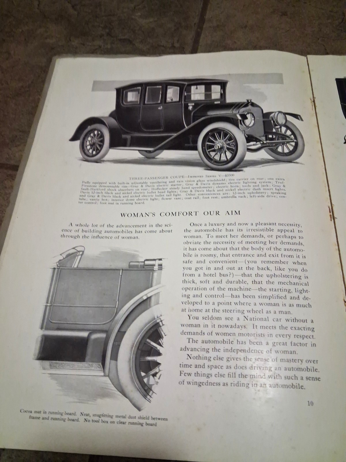 1913 National Motor Vehicle Co. Catalog signed by Parker Pen Co. George S.Parker