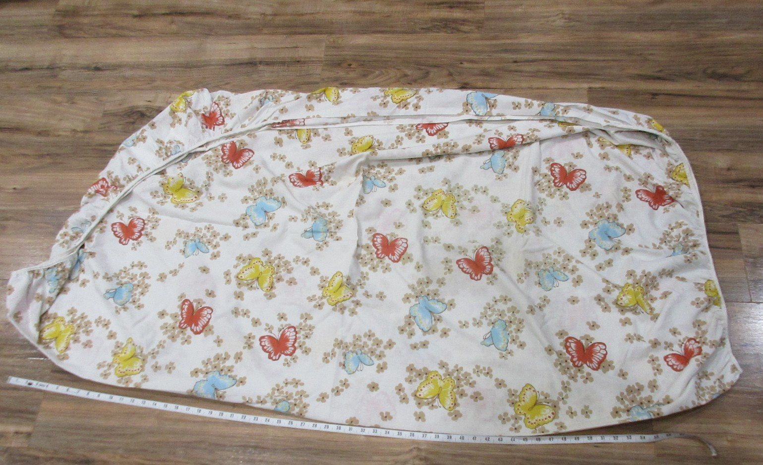 Vtg. Wildflower & Butterfly Print Fitted Sheet Twin Elastic is Good Vtg. Wildflower & Butterfly Print Fitted Sheet Twin Elastic is Good