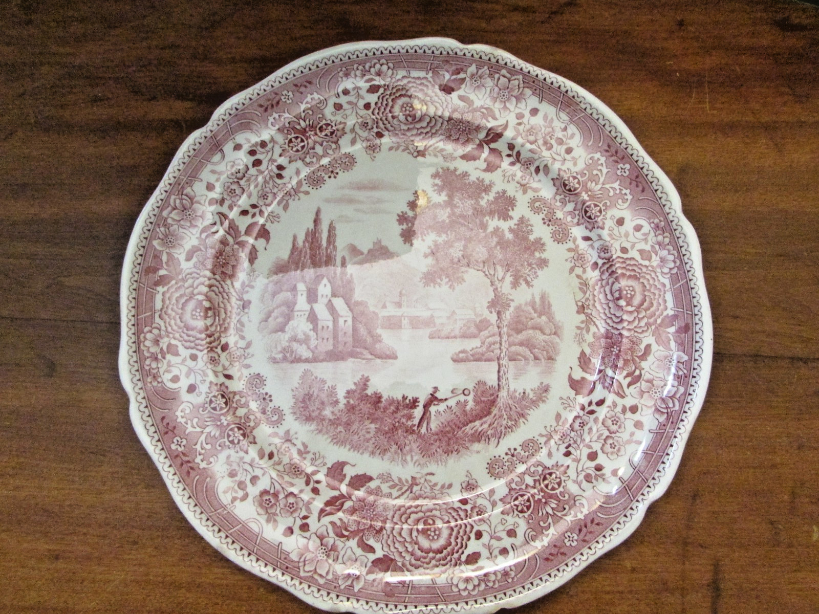 Villory & Boch RARE Made in France-Saar Economic Union 1945 Maroon 11