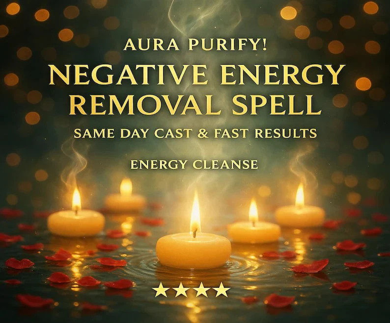 NEGATIVE ENERGY REMOVAL - Spiritual Cleansing, Aura Purification, Energy Detox &