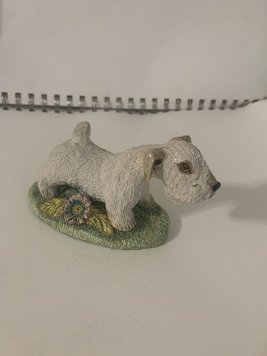 Vintage Sealyham Cesky Terrier Basil Matthews England Signed Figurine