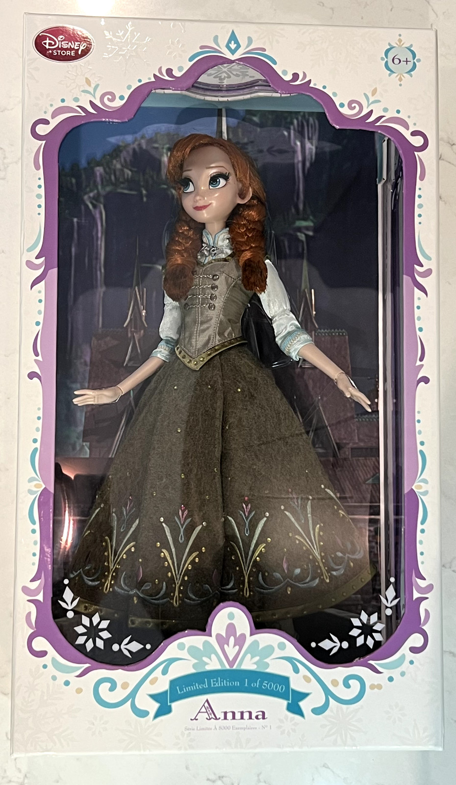 Disney\'s Frozen Princess Anna Limited Edition Doll in Green Dress  NIB NRFB