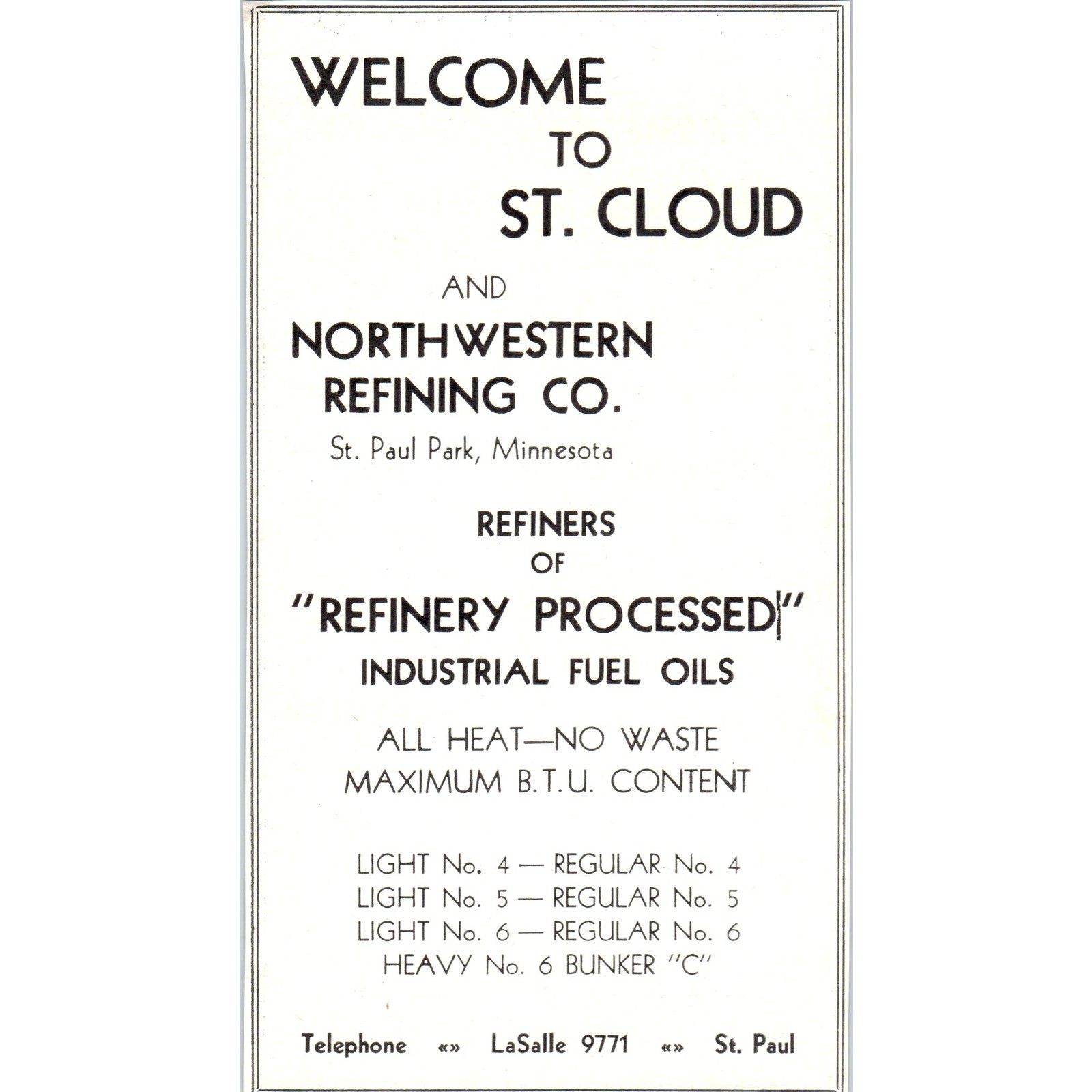 Northwestern Refining Co St. Paul Park MN 1953 Ad AE9-DC1