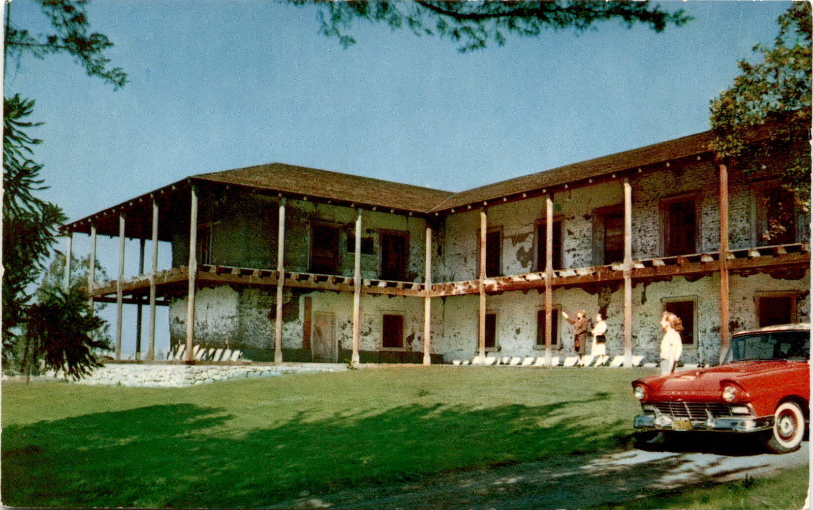 Vallejo\'s Petaluma Adobe Postcard - California Historical Landmark