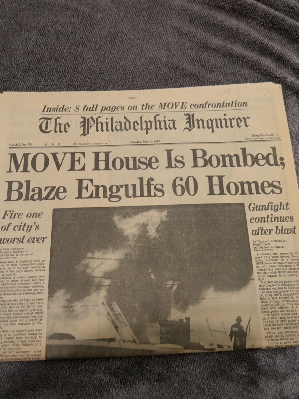 The Philadelphia Inquirer May 14th 1985 \ The Philadelphia Inquirer May 14th 1985 \