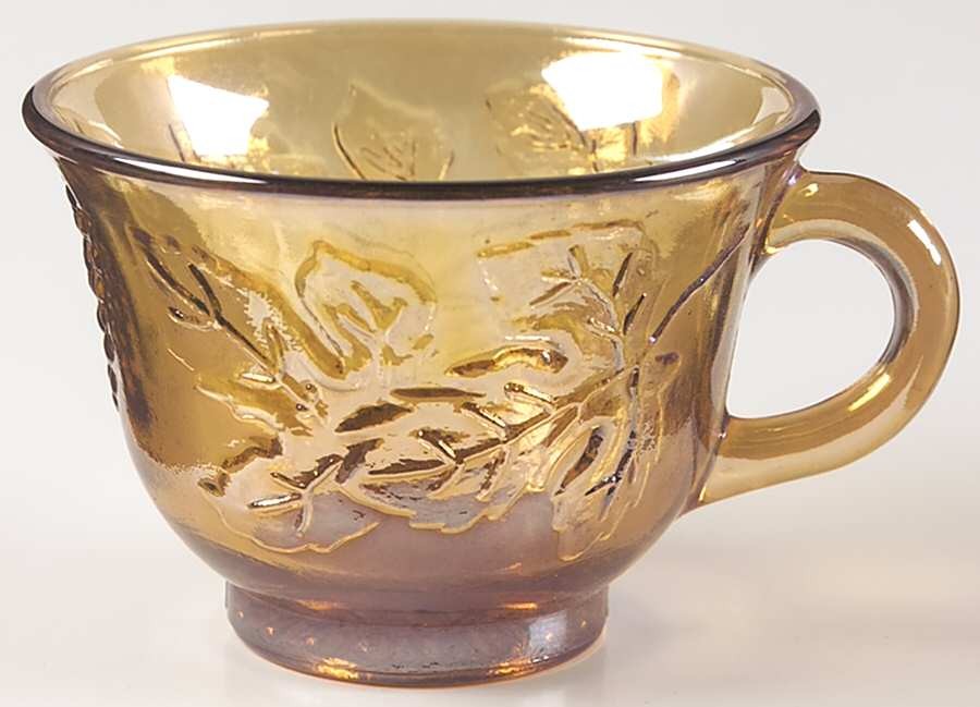Indiana Glass Princess Amber Carnival  Punch Cup 3394480