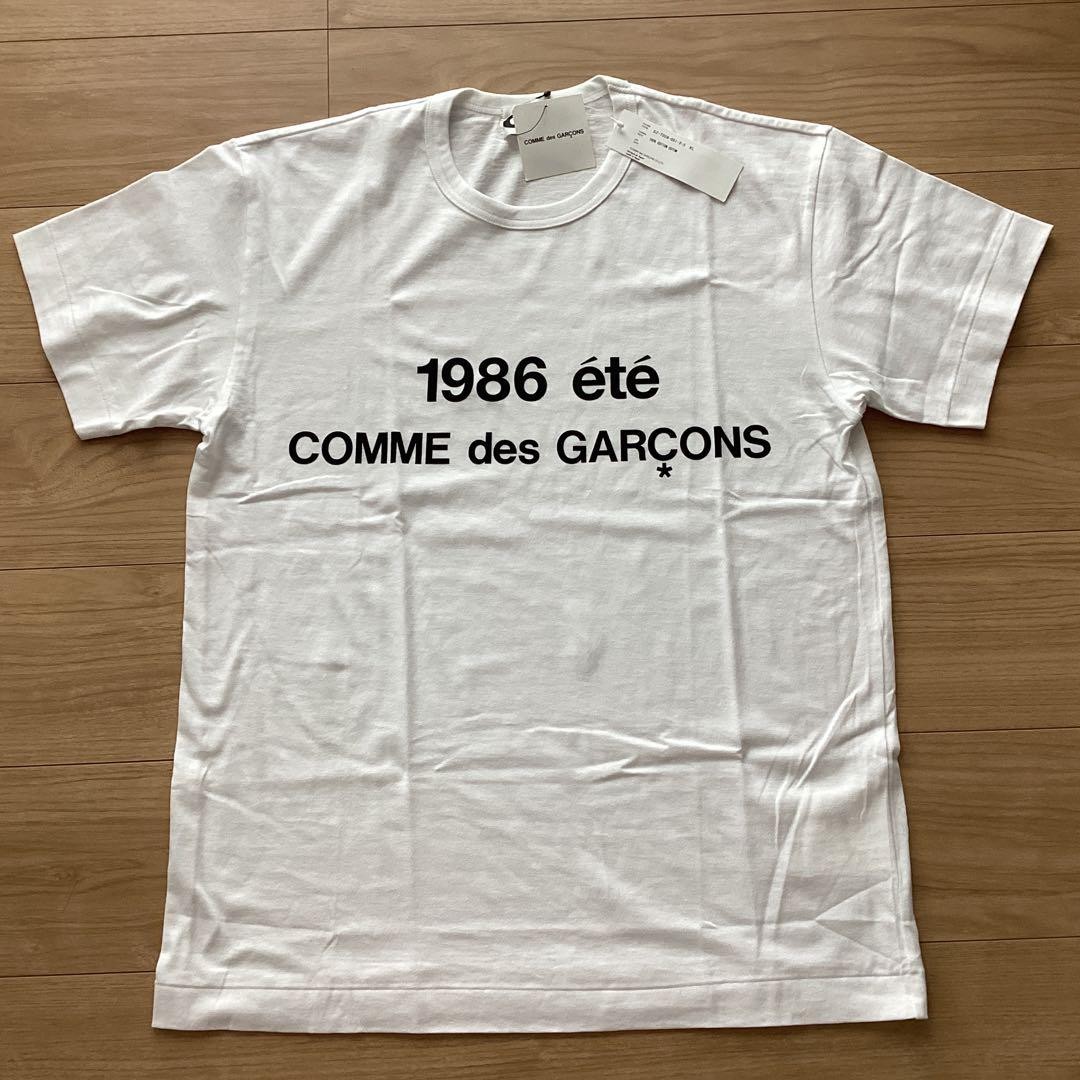 COMME des GARCONS 1986 S/S TShirt White XL Logo  (Ages 14+)