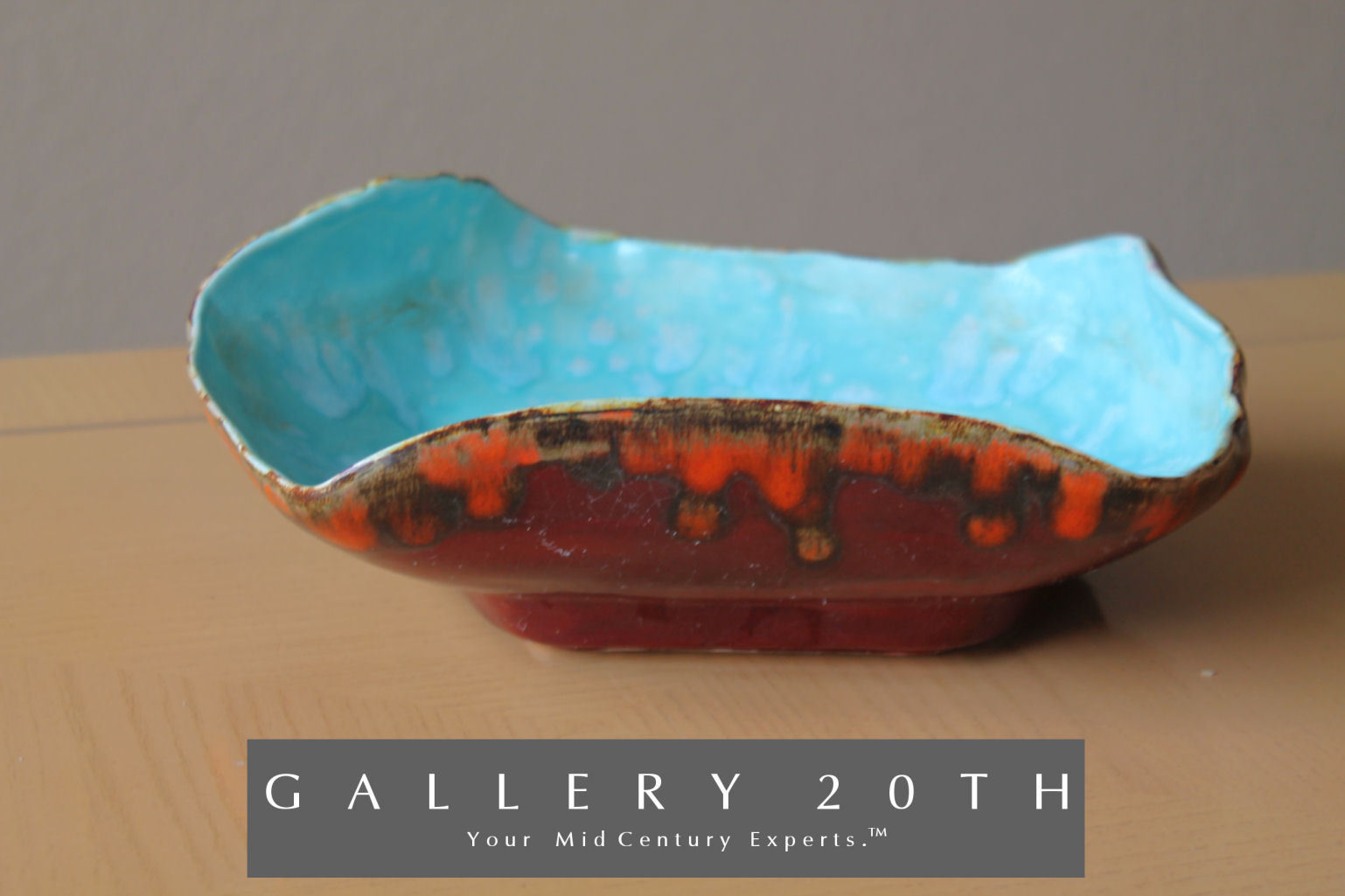 SUPERB ORIG ABSTRACT POTTERY CORNELL VTG 50S ATOMIC MID CENTURY MODERN ART DISH