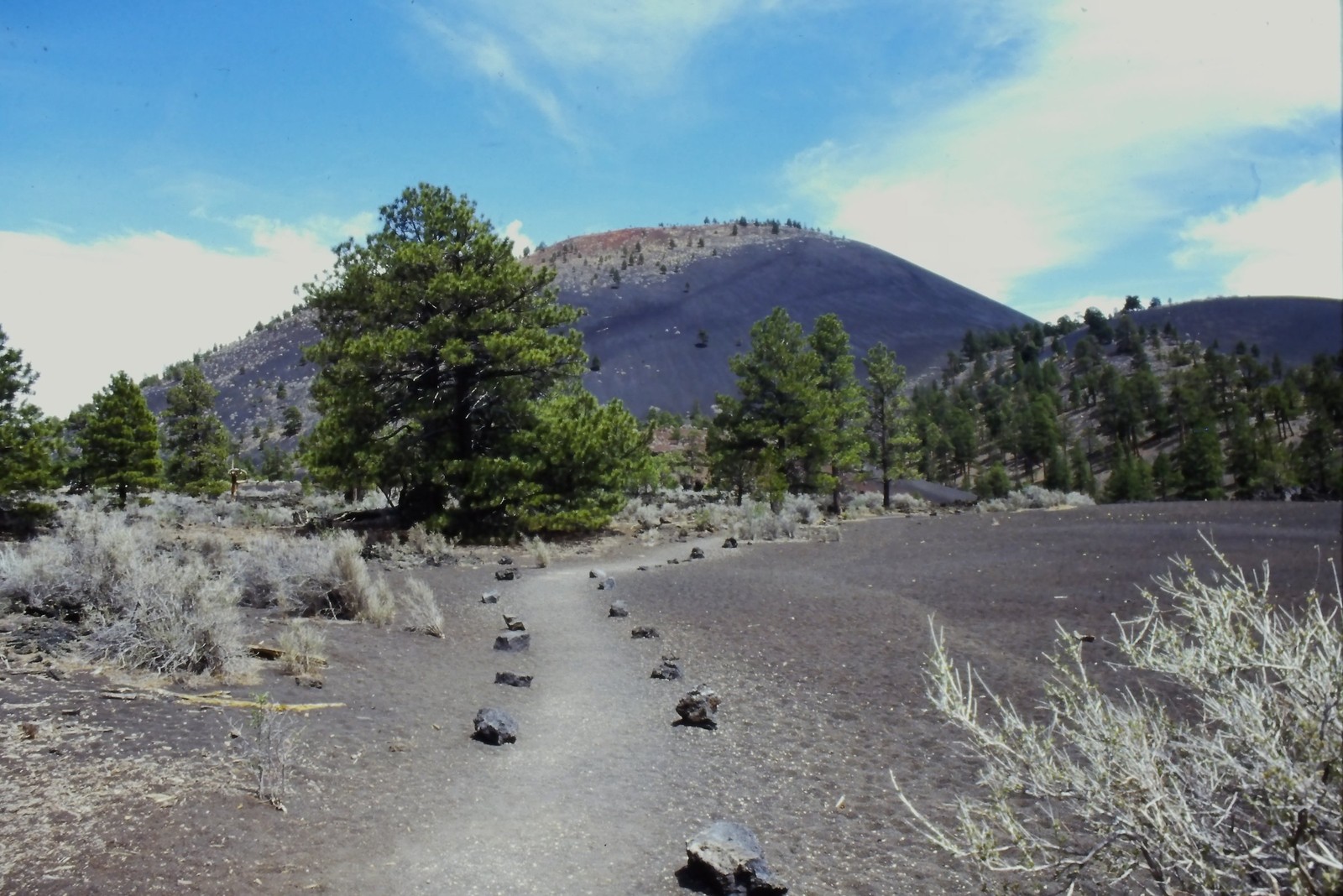 c1970\'s 35mm Slide, Sunset Crater Volcano National Monument, Arizona Cinder Cone