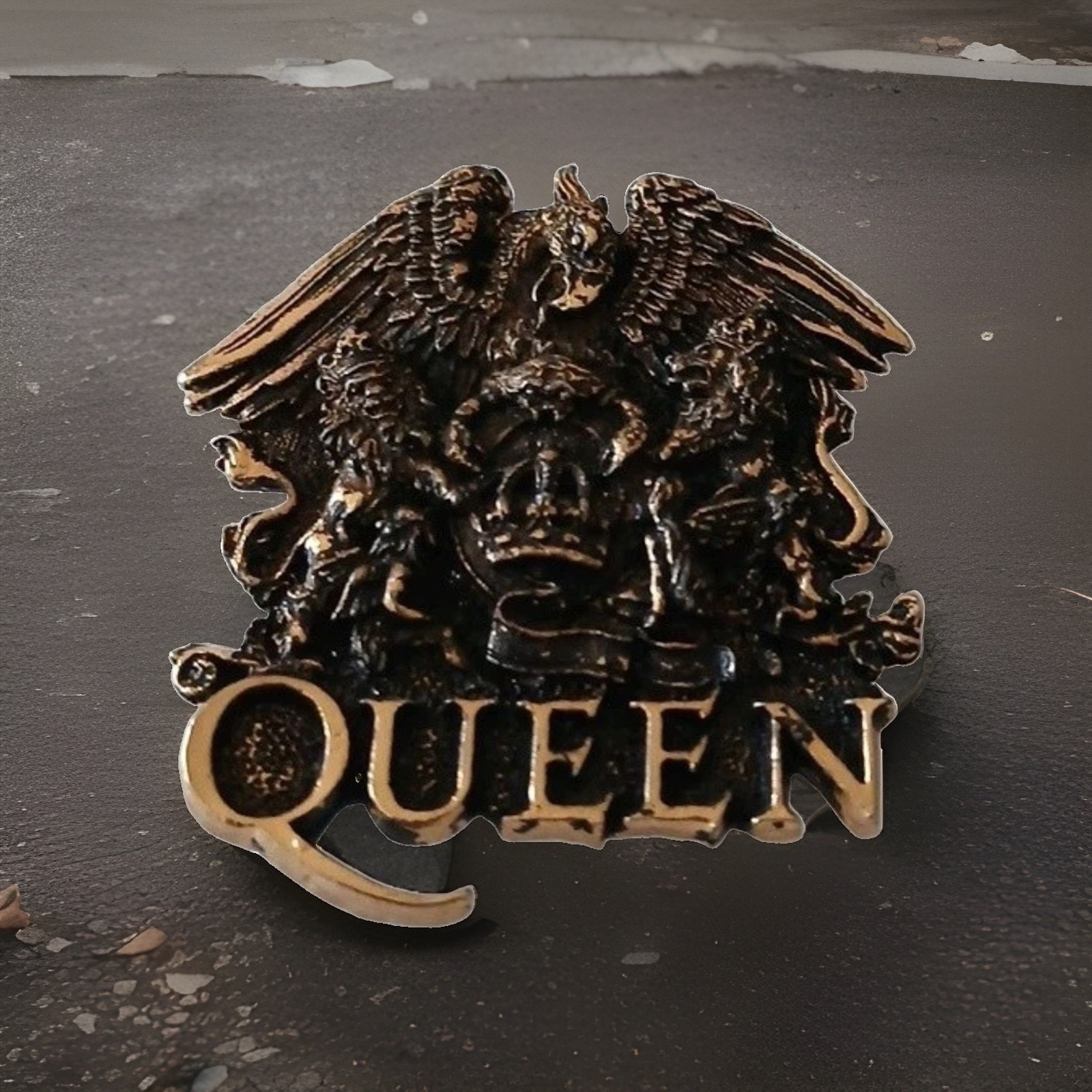 Vintage 1992 Queen Pin Badge, Freddie Mercury, Alchemy, Poker, Carta Rox Inferno