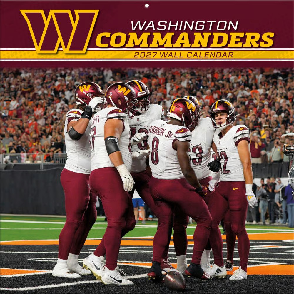 Lang Brands, LLC,  NFL Washington Commanders Football Team 2027 Wall Calendar