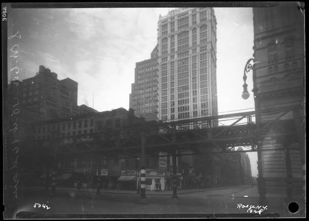 Sixth Avenue and 40th Street New York 1928 Old Historic Photo Sixth Avenue and 40th Street New York 1928 Old Historic Photo