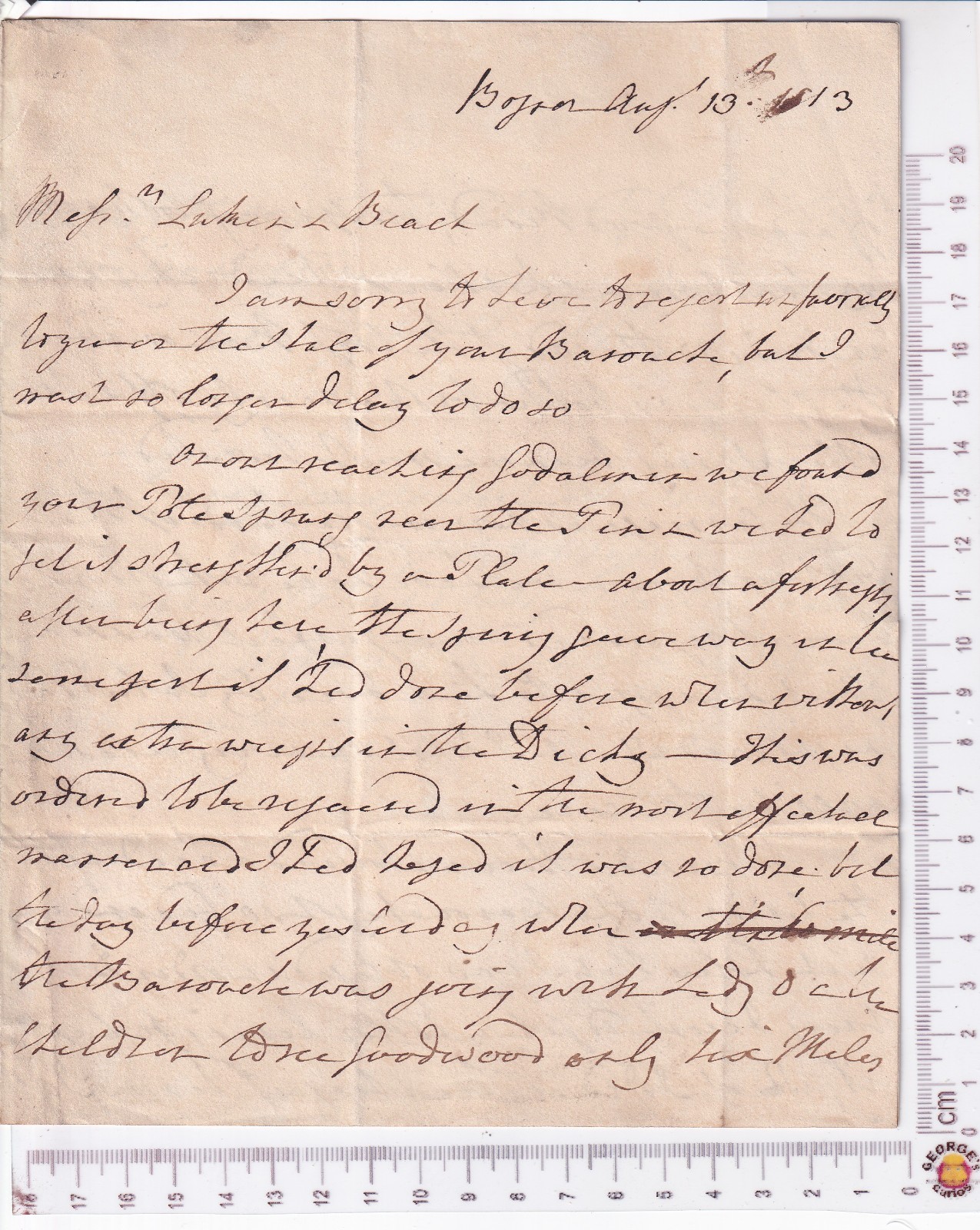 1813 Lionel Lukin Coachmaker Faults Bognor Letter Inventor Unsinkable Lifeboat