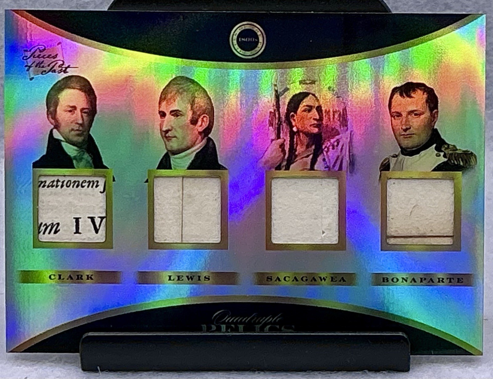2024 Pieces Of The Past 1800s Bonaparte,Sacagawea,Lewis,Clark Vintage Quad Relic