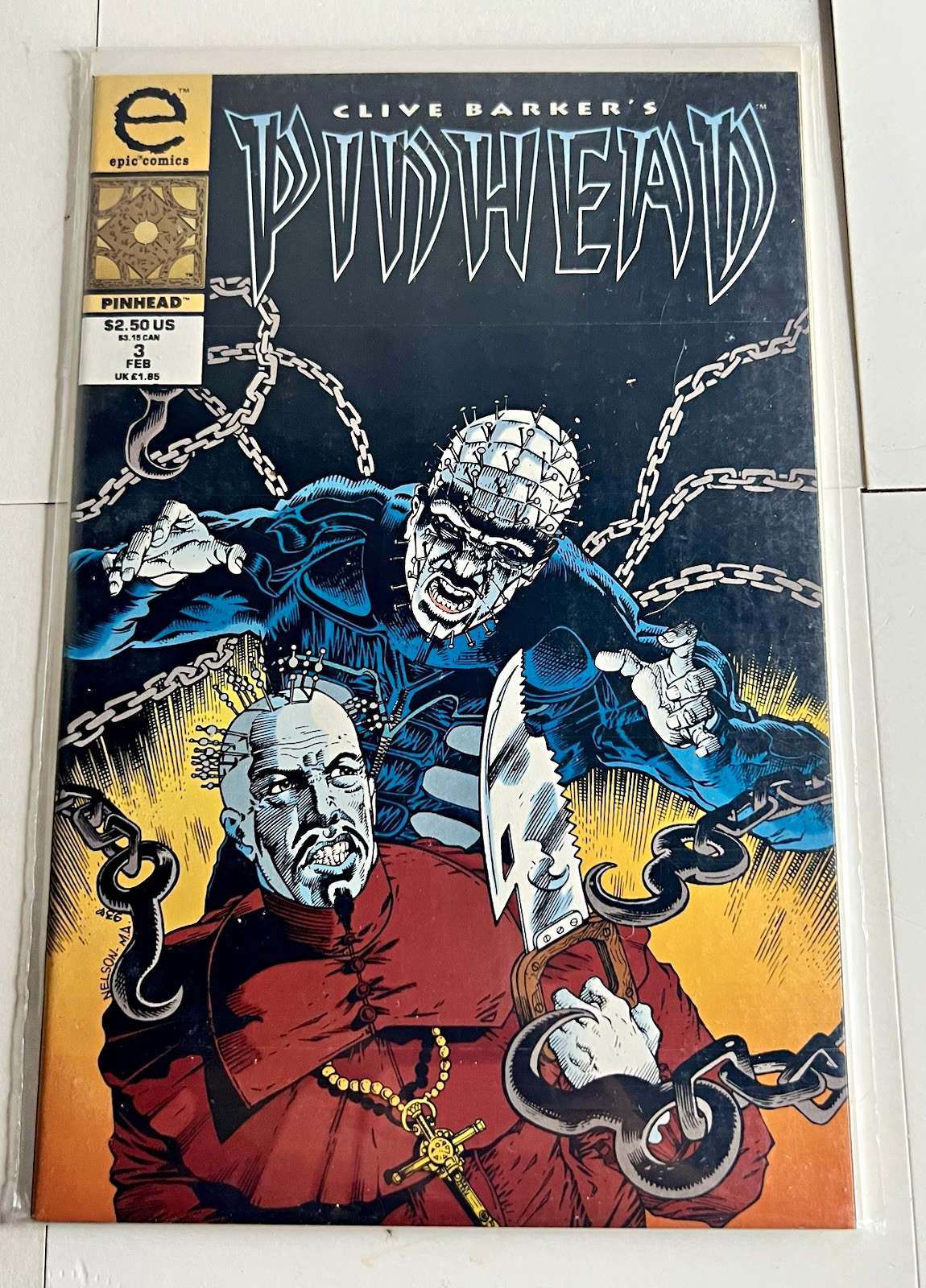 Clive Barker Pinhead #3 (Epic Comics) Hellraiser Universe Color Single Issue Clive Barker Pinhead #3 (Epic Comics) Hellraiser Universe Color Single Issue