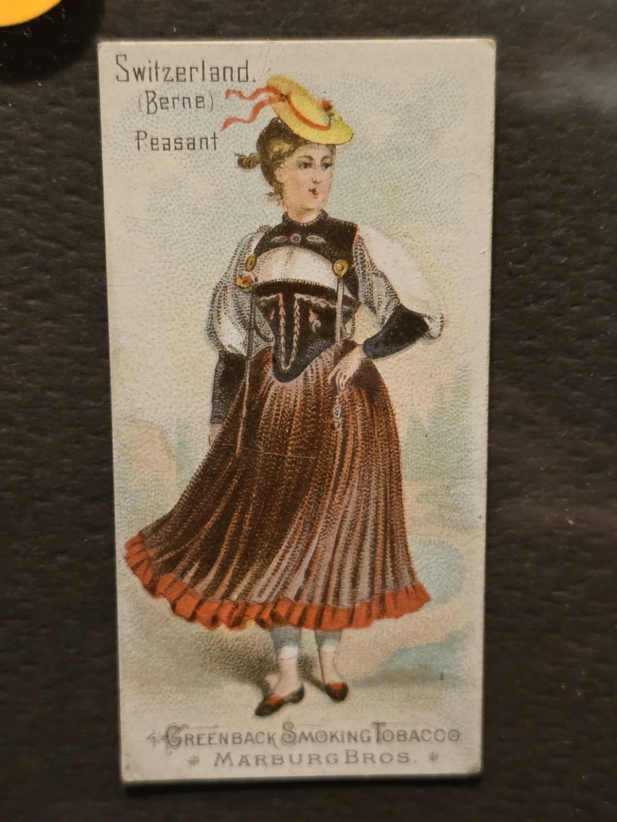 1887 MARBURG, GREENBACK, N407 NATIONAL COSTUMES: \