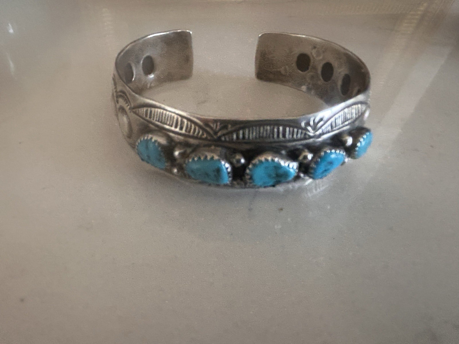 Wilbert Benally Navajo Sterling Silver Cuff bracelet