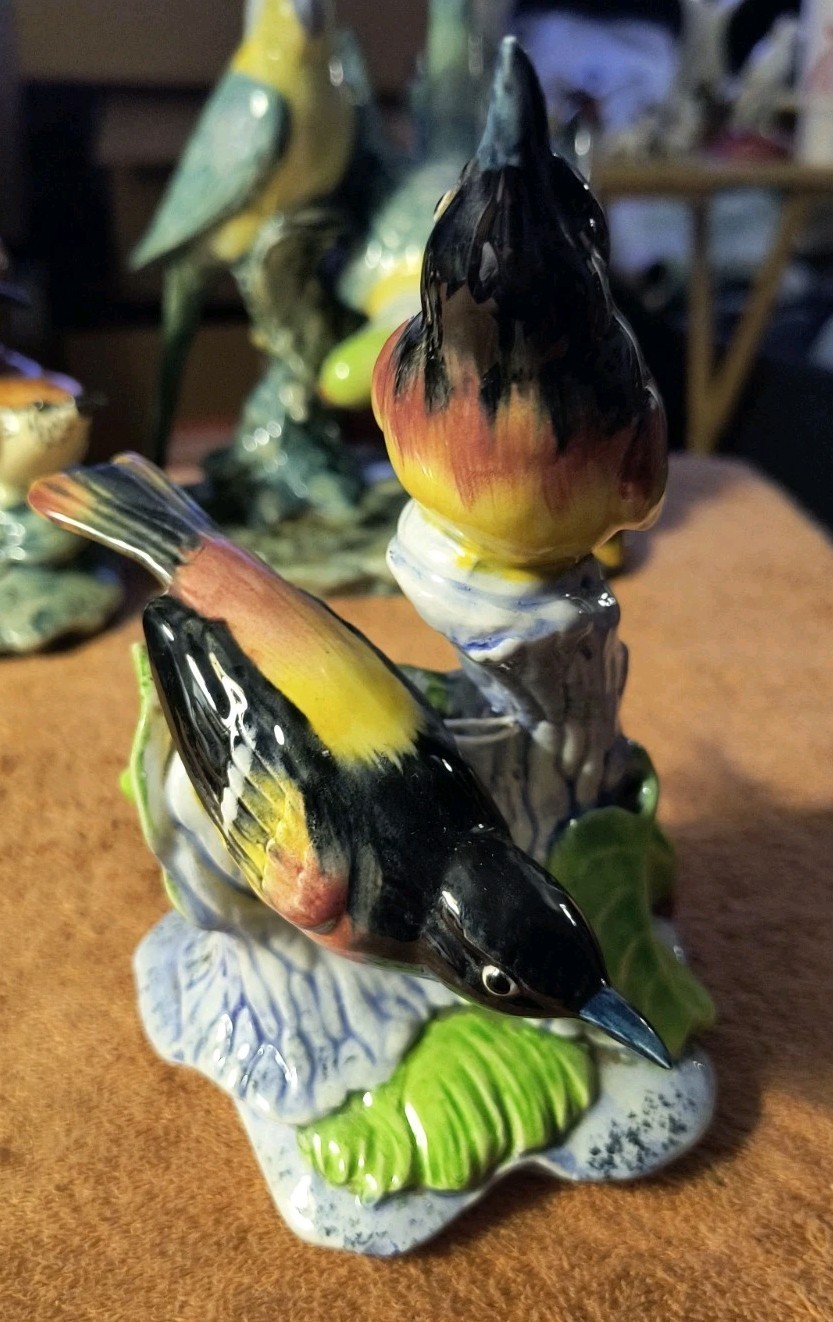 Vintage Stangl Pottery Double Orioles Bird Figurine 3402D No Damage