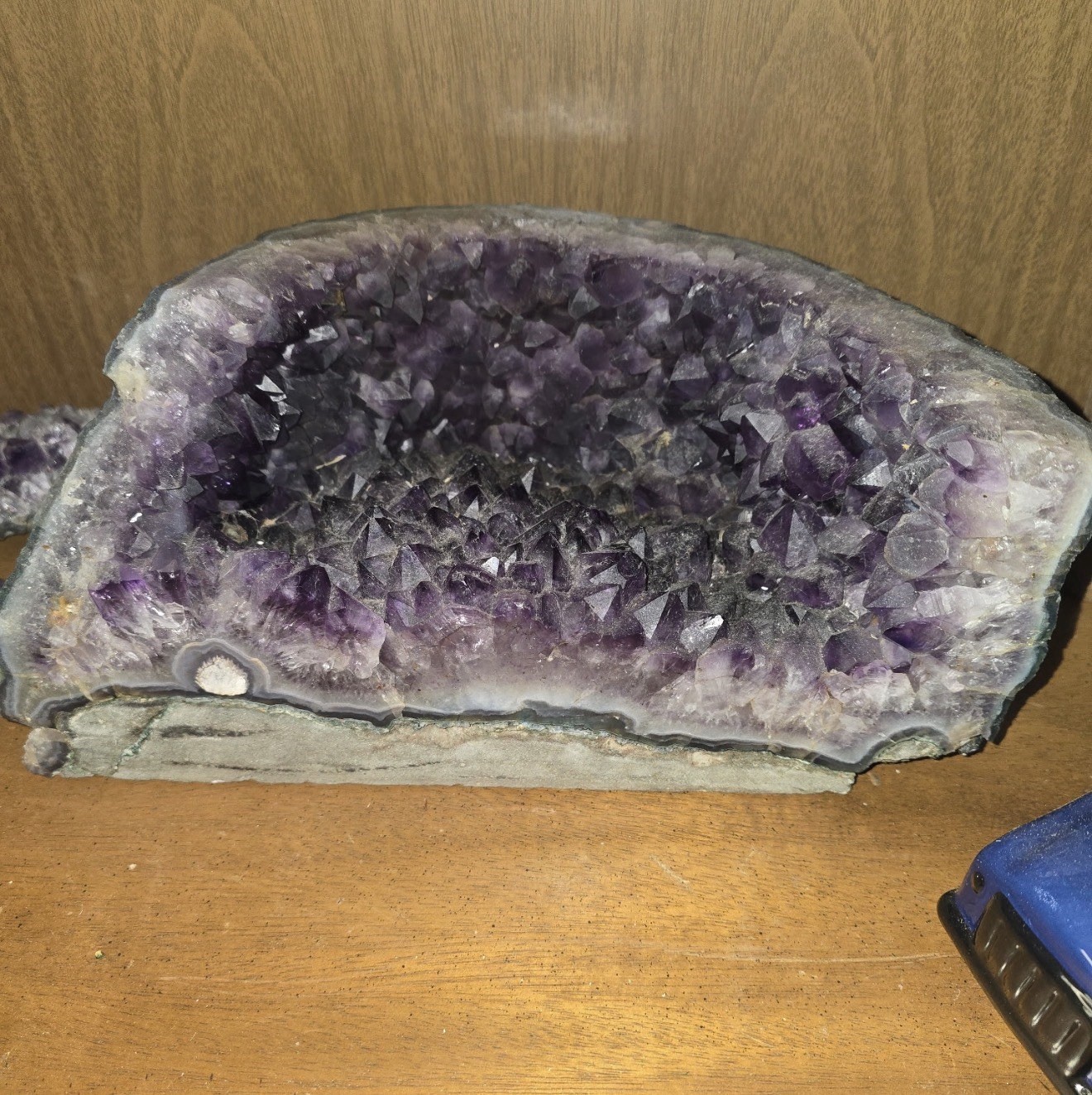 Large Natural Amethyst Geode Crystal Cluster 18lb Purple Quartz Mineral Specimen