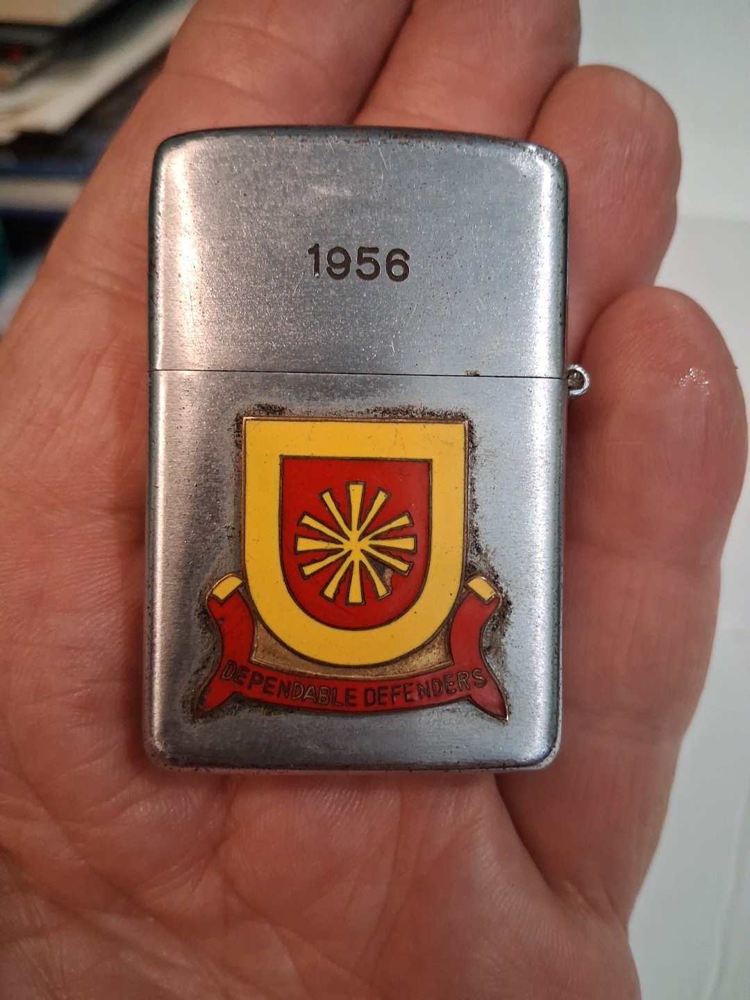 1956 US ARMY ANTIAIRCRAFT ARTILLERY AAA 92nd BATTALLON Vulcan Lighter 1956 US ARMY ANTIAIRCRAFT ARTILLERY AAA 92nd BATTALLON Vulcan Lighter