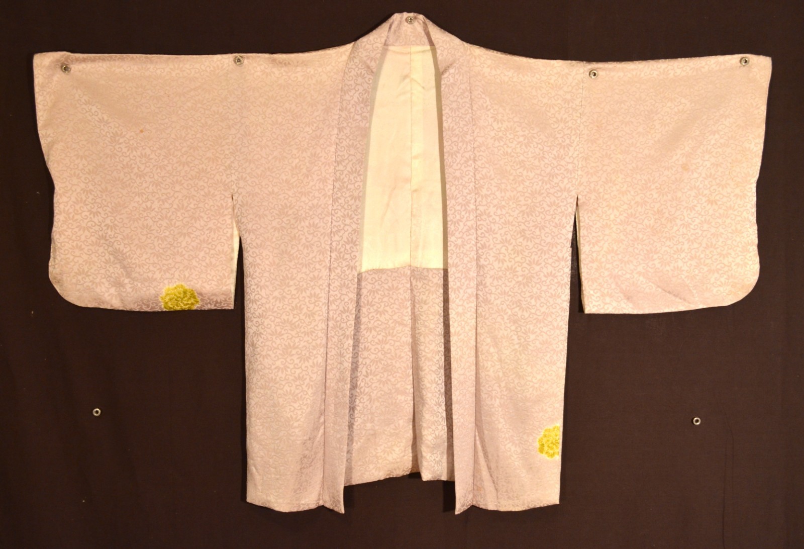 Vintage Women\'s Japanese Silk Kimono HAORI Jacket Subtle Pattern Shibori Design