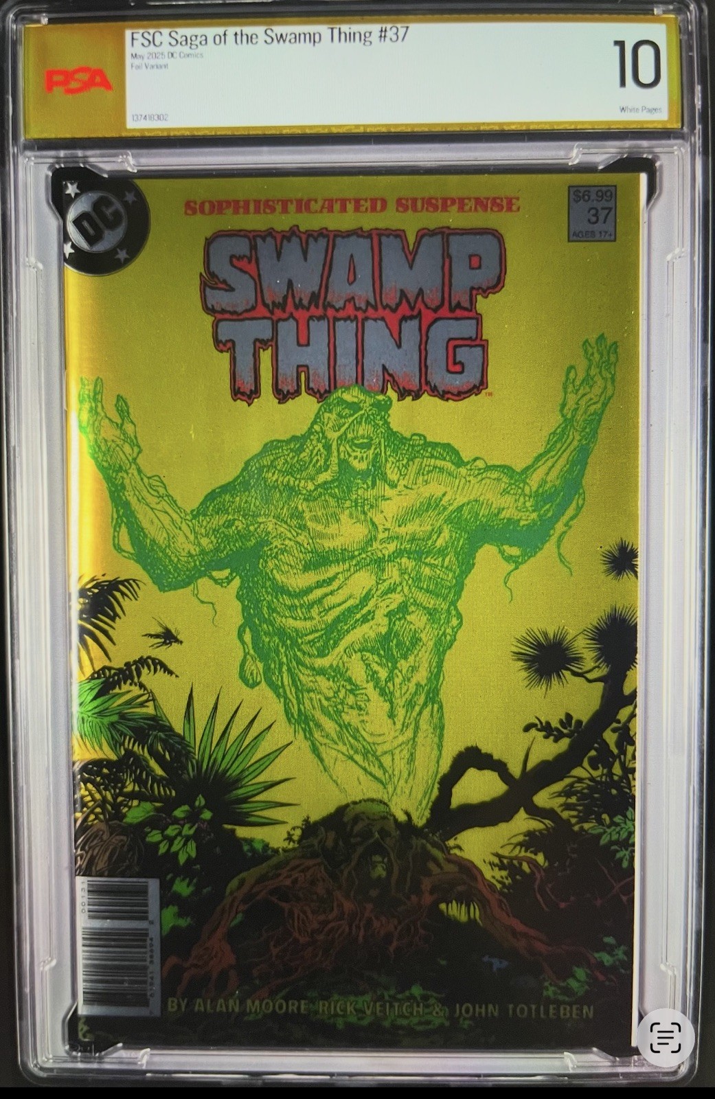 SAGA OF THE SWAMP THING #37 Facsimile Cvr A DC  Comics 2025  PSA GEM 10