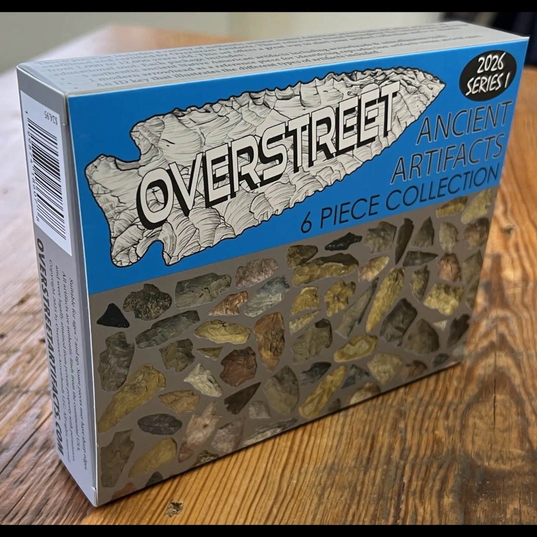 Overstreet Indian Artifact Collection 2026 Series 1 Arrowheads 6 Pcs Blind Box