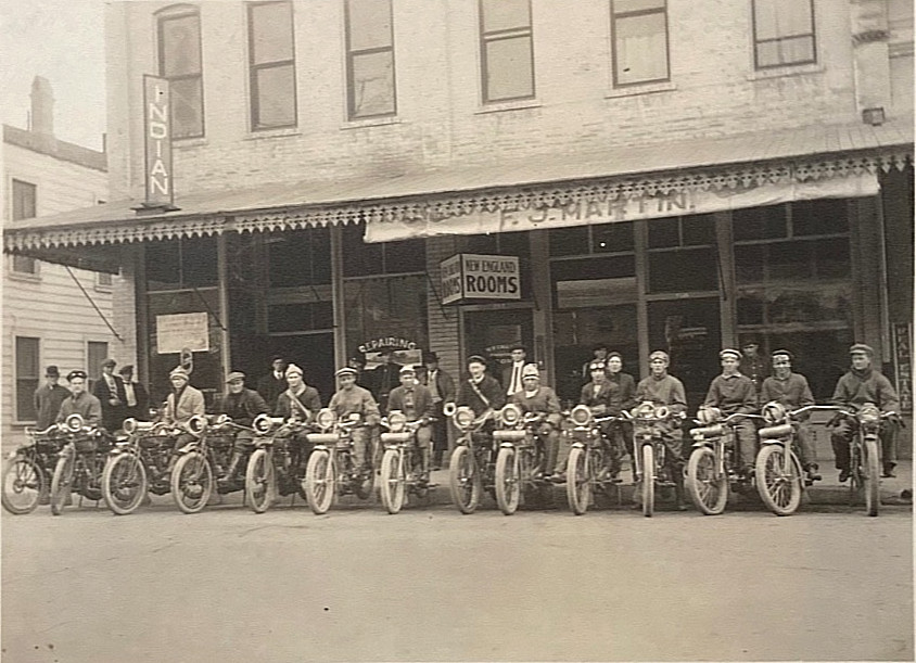 1915 Indian Motorcycle Photo Hamilton Montana Dealer F. O. Martin 10