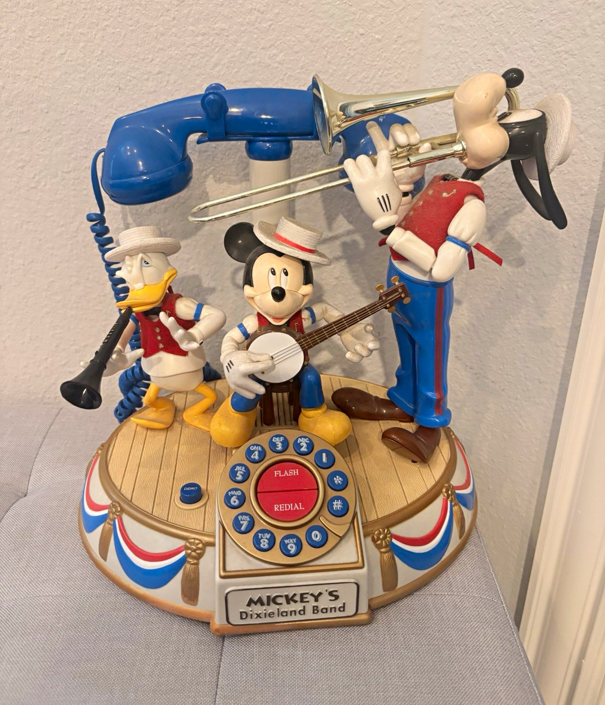 Vintage Disney Telemania Dixieland Band Telephone – TESTED & WORKING