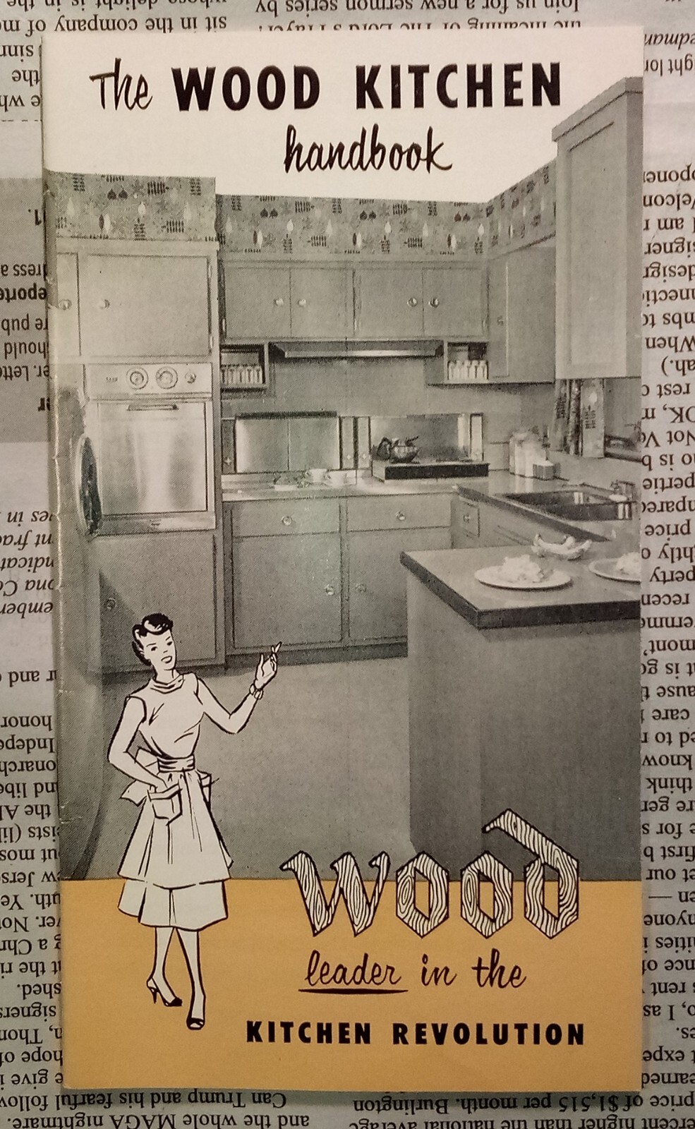 c. 1959 The Wood Kitchen Handbook - National Institute of Wood Kitchen Cabinets