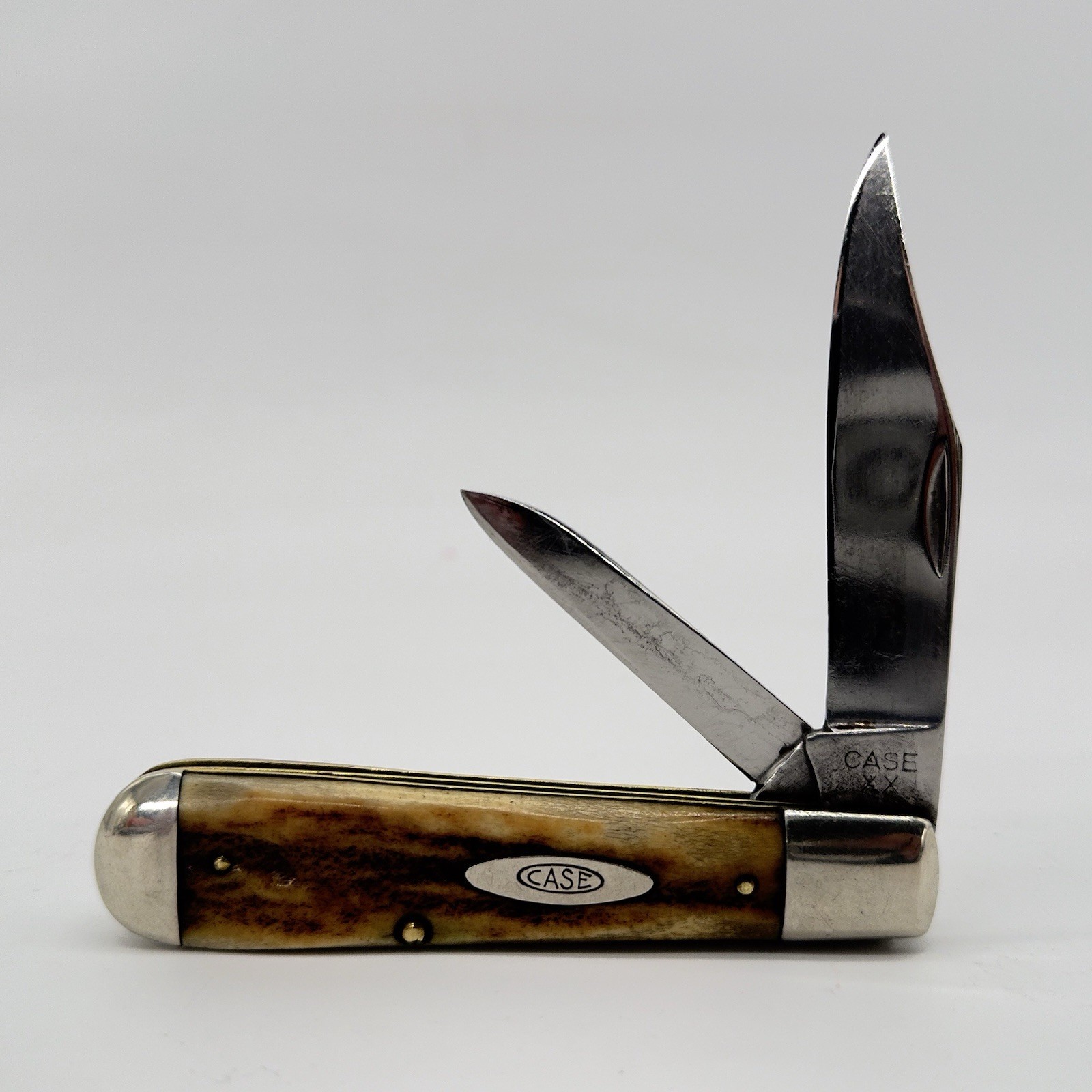 Very Special CASE XX 1940-1964 TWO-TONE GNARLY STAG 2 BLADE JACK KNIFE 5299 1/2. Very Special CASE XX 1940-1964 TWO-TONE GNARLY STAG 2 BLADE JACK KNIFE 5299 1/2.