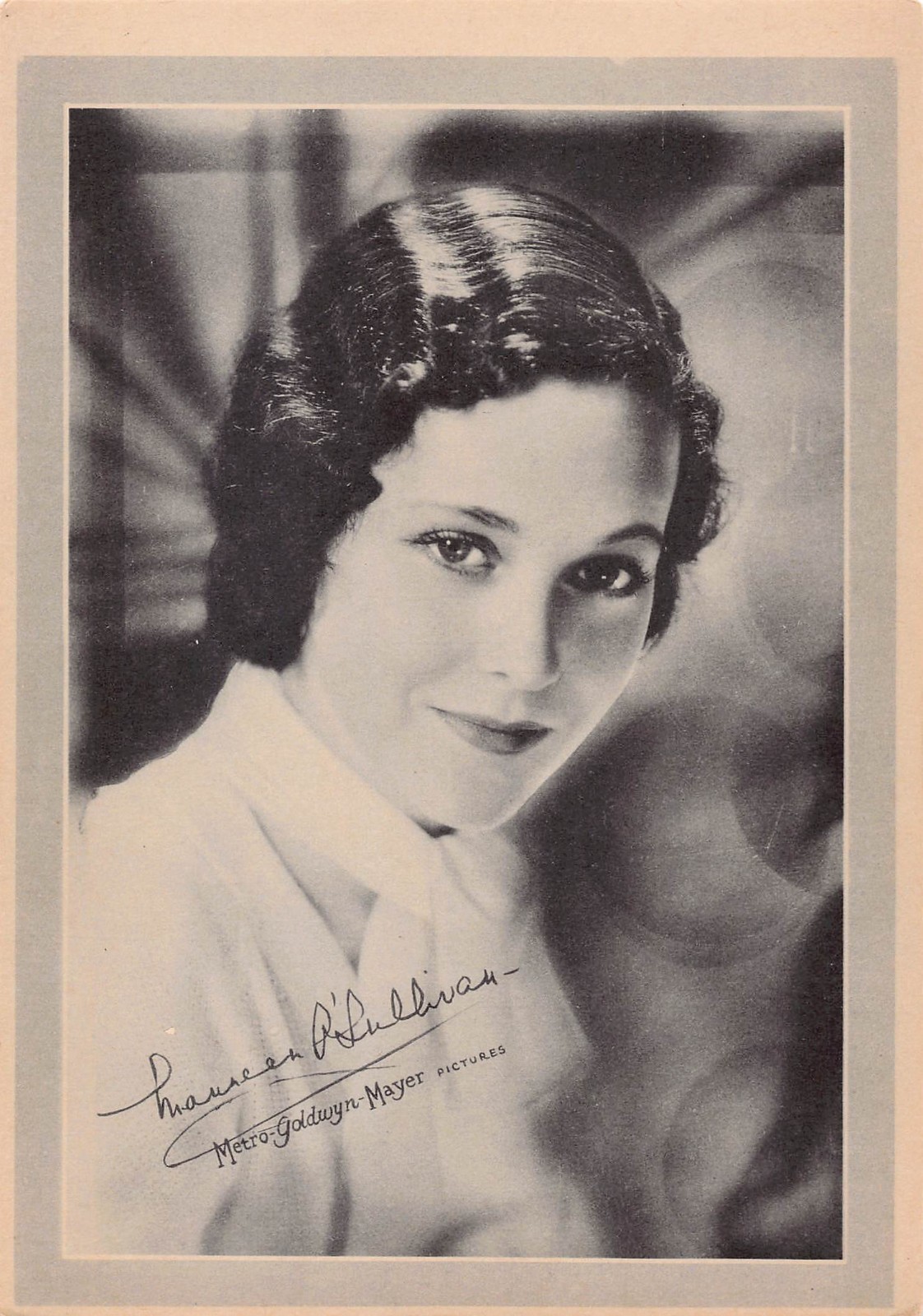 MGM Metro Goldwyn Mayer 1930s Promo 5x7 Vintage B&W Print Maureen O\'Sullivan