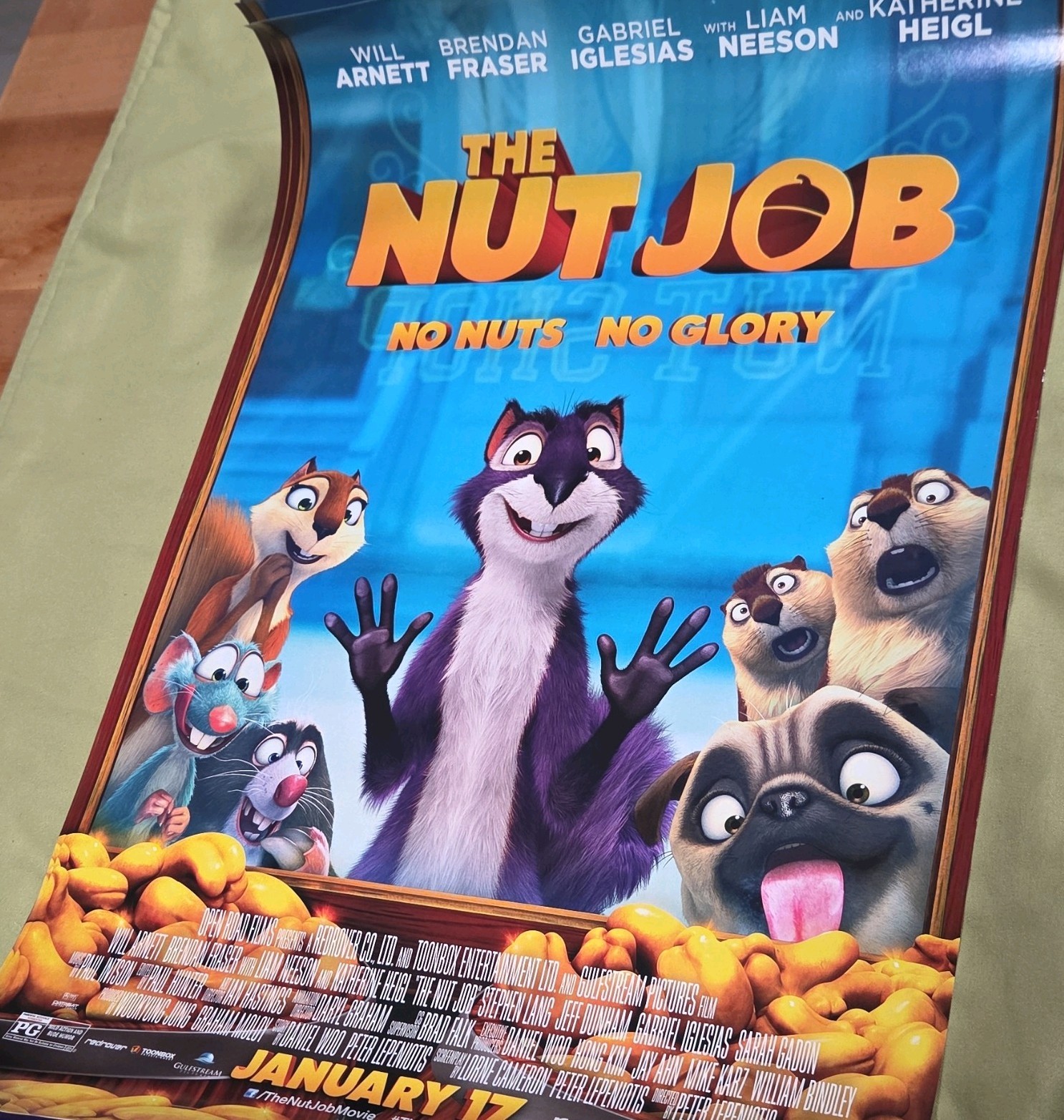 THE NUT JOB 11x17 PROMO MOVIE POSTER