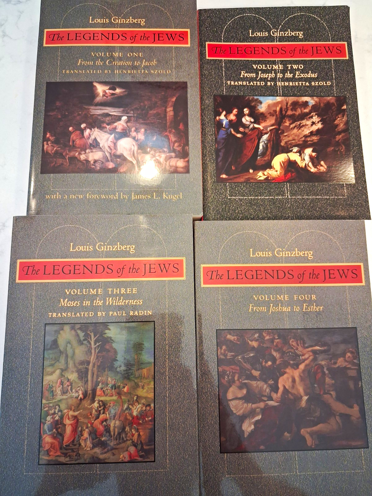 Louis Ginzberg The Legends of the Jews Vol 1-4 4-Volume Paperback Set