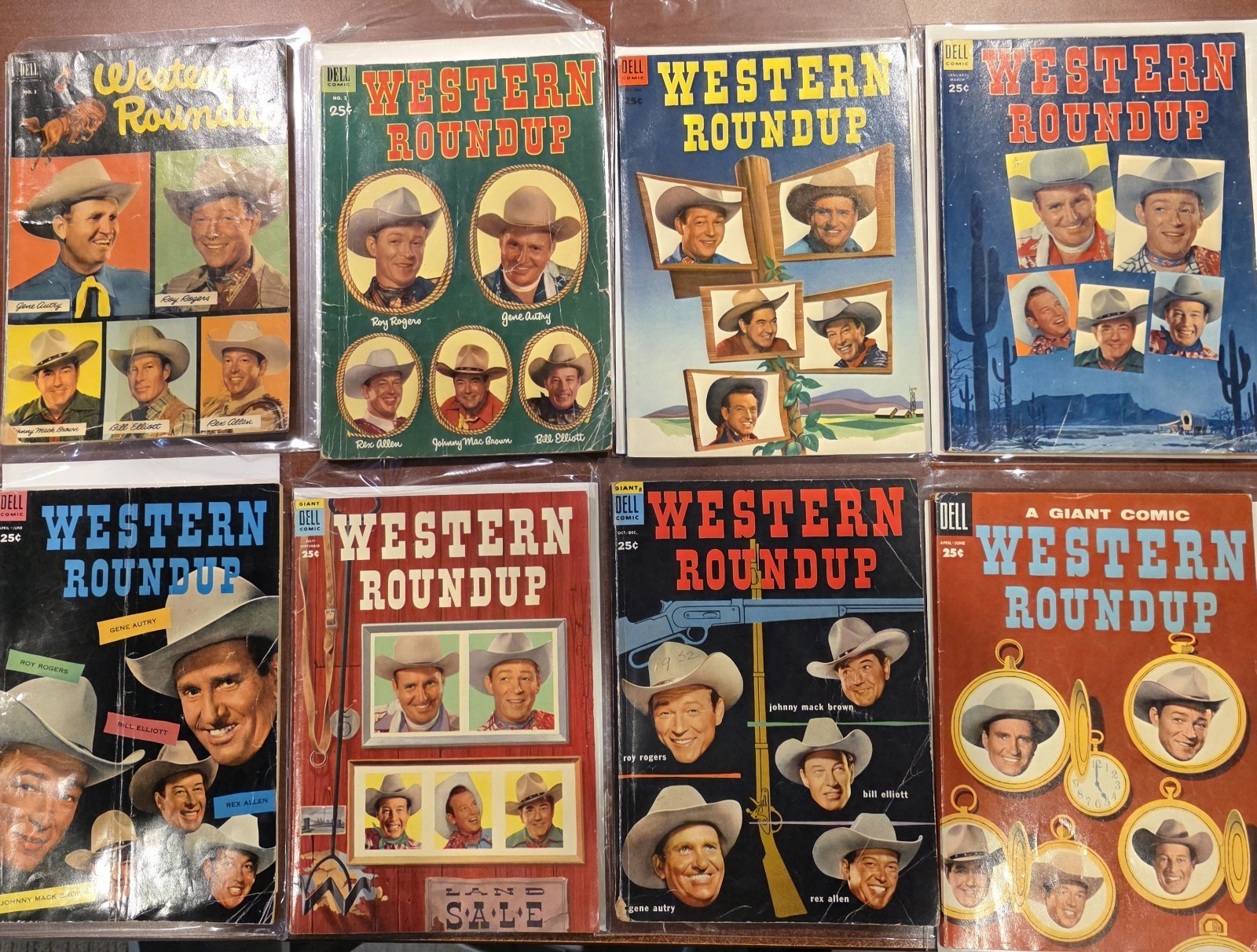 WESTERN ROUNDUP Collection:  1, 2, 4, 5, 6, 7, 8, 10, 14, 16, and 18.