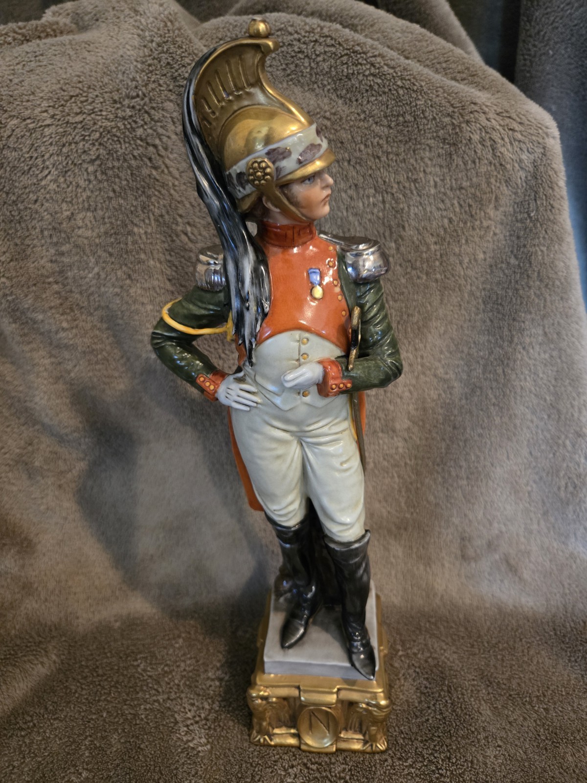 Vtg Capodimonte Napoleon Porcelain Figurine Signed Bruno Merli Italy King France Vtg Capodimonte Napoleon Porcelain Figurine Signed Bruno Merli Italy King France