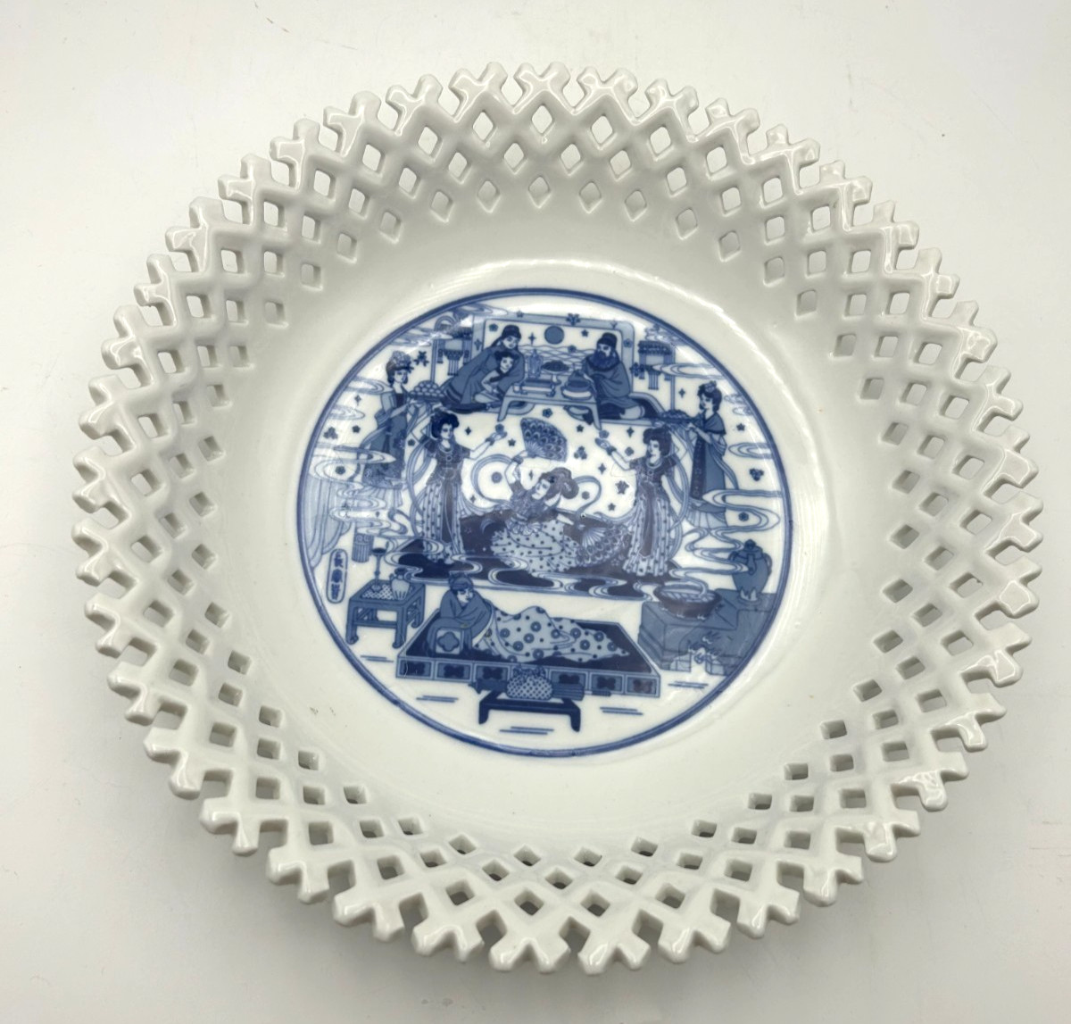 Vintage Jingdezhen Blue White Porcelain 10\ Vintage Jingdezhen Blue White Porcelain 10\