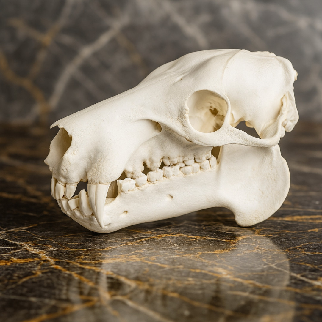 Life-Size Pygmy Hippopotamus Skull Replica - Anatomical Model