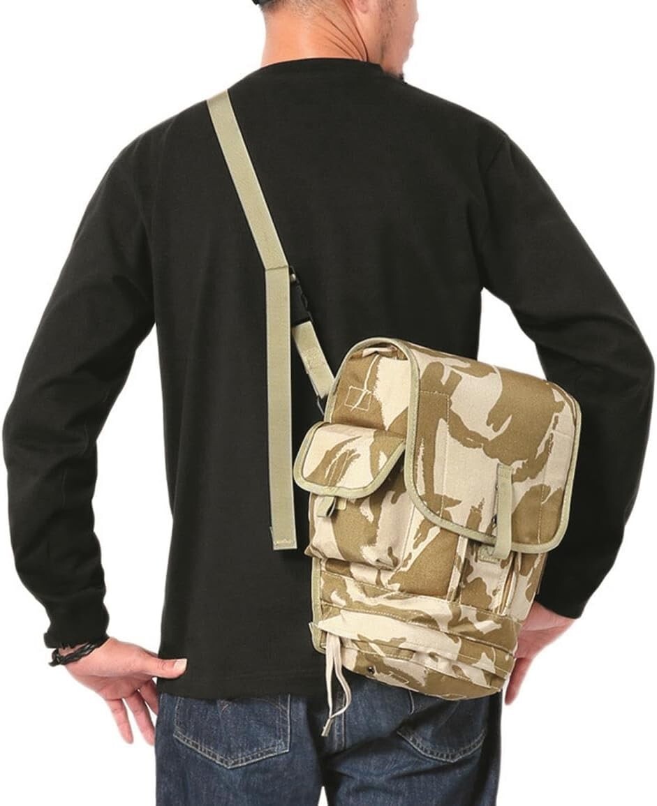 British Military Surplus Desert DPM Field Pack Shoulder Bag Ripstop 13.5x13.5x8 British Military Surplus Desert DPM Field Pack Shoulder Bag Ripstop 13.5x13.5x8