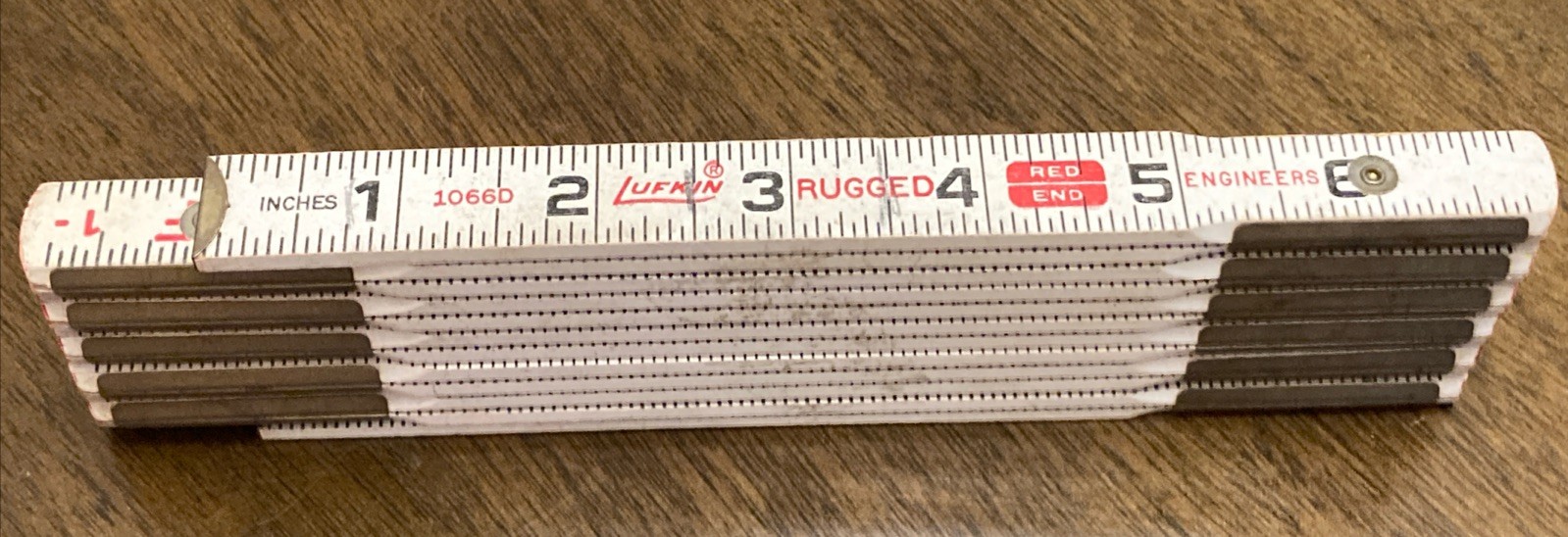 Vintage Lufkin Two Way Red End Folding Wood Tape Measure Ruler - #1066D 72” Vintage Lufkin Two Way Red End Folding Wood Tape Measure Ruler - #1066D 72”