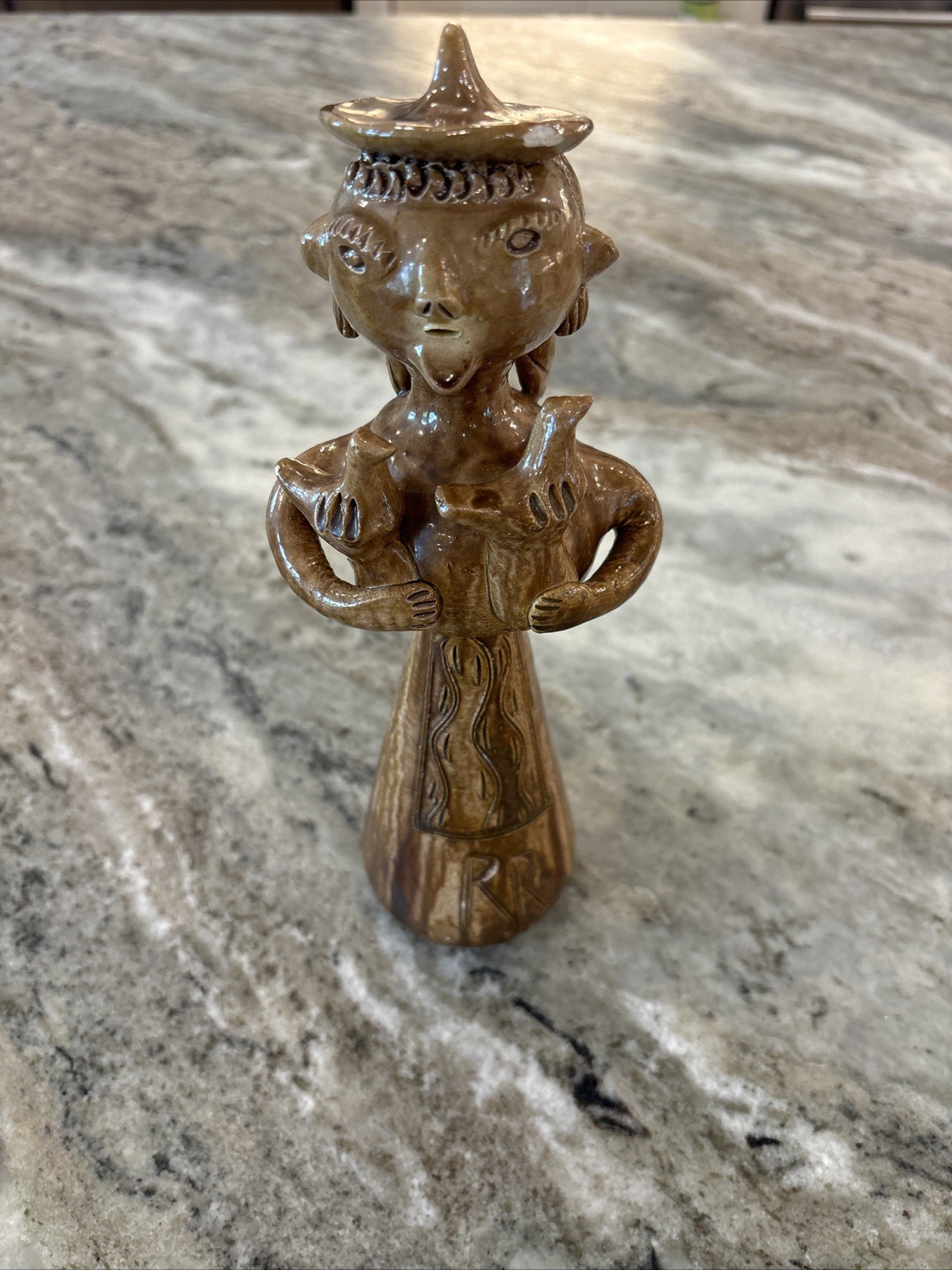 Rosa Ramalho Vintage Ceramic Sculpture Portugal Folk  Art Pottery