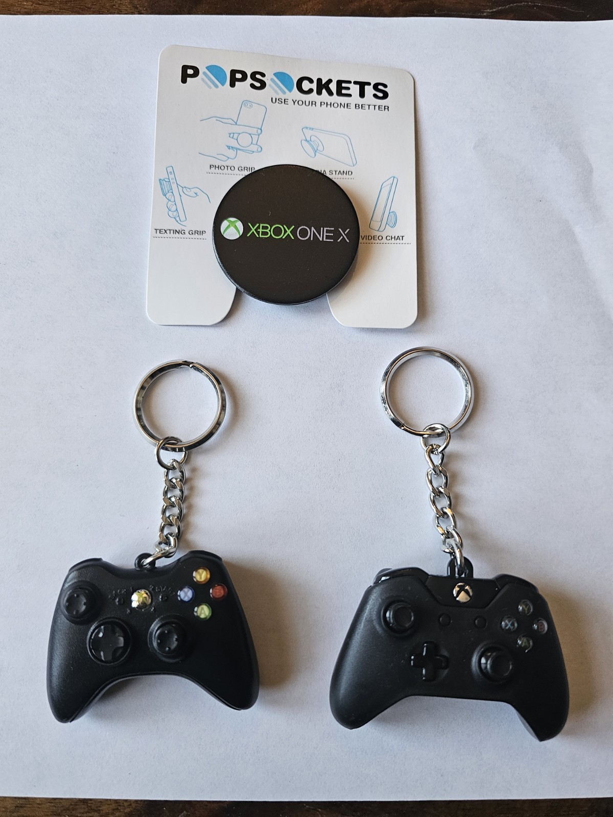 Xbox one controller And Xbox 360 Controller Keychains. Plus XBX One Popsocket. Xbox one controller And Xbox 360 Controller Keychains. Plus XBX One Popsocket.