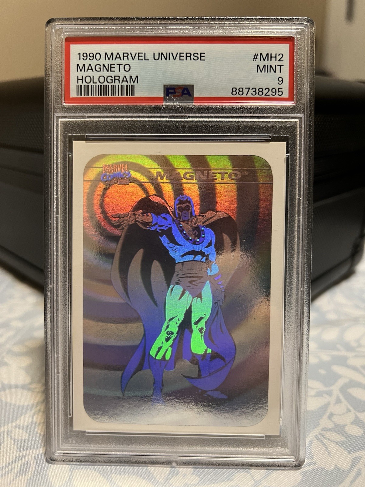 1990 Impel Marvel Universe Magneto Hologram #MH2, PSA 9 Mint