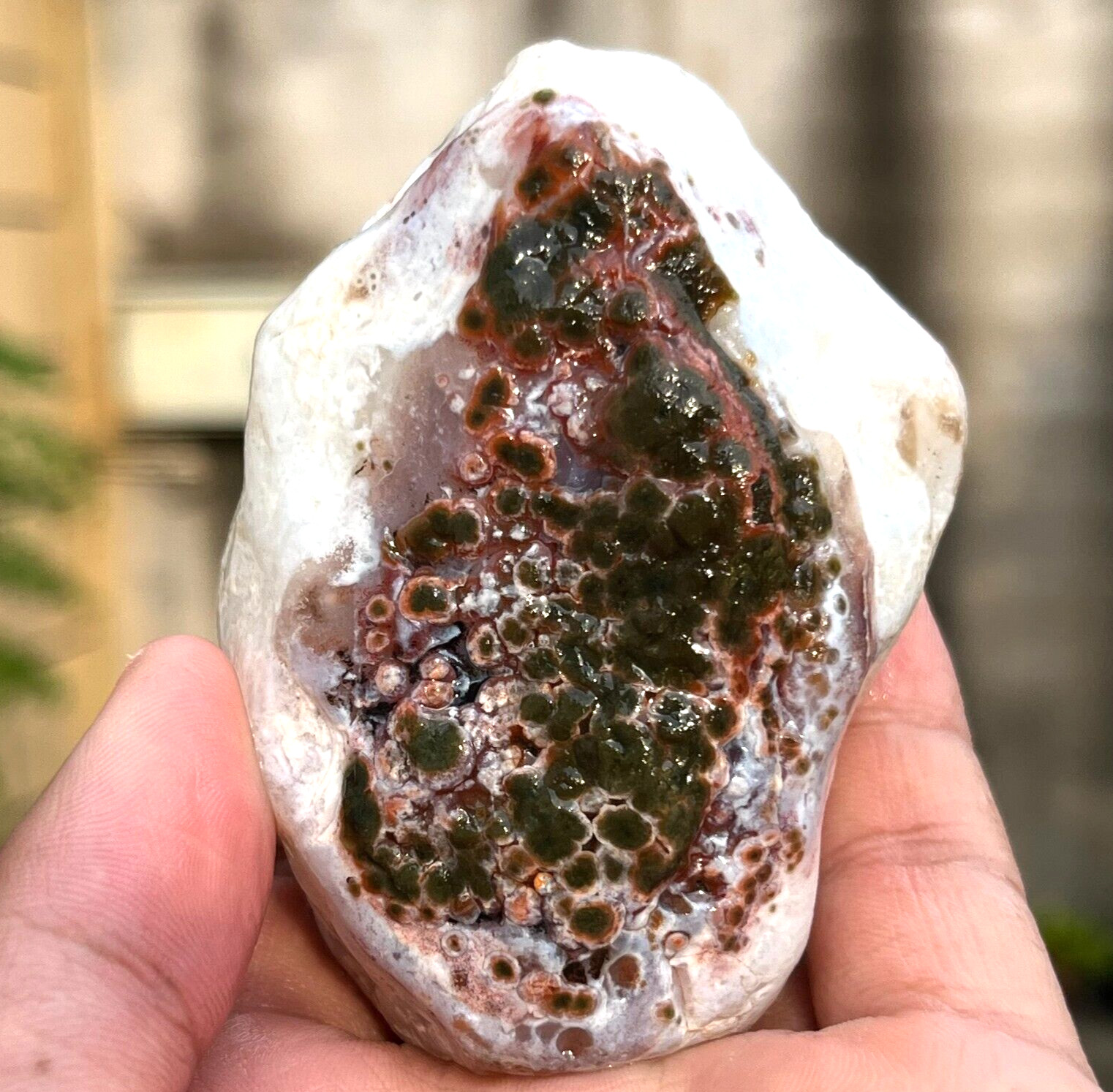 166g Natural Raw Ocean Jasper Chalcedony Agate Rough Crystal Mineral Specimen 166g Natural Raw Ocean Jasper Chalcedony Agate Rough Crystal Mineral Specimen