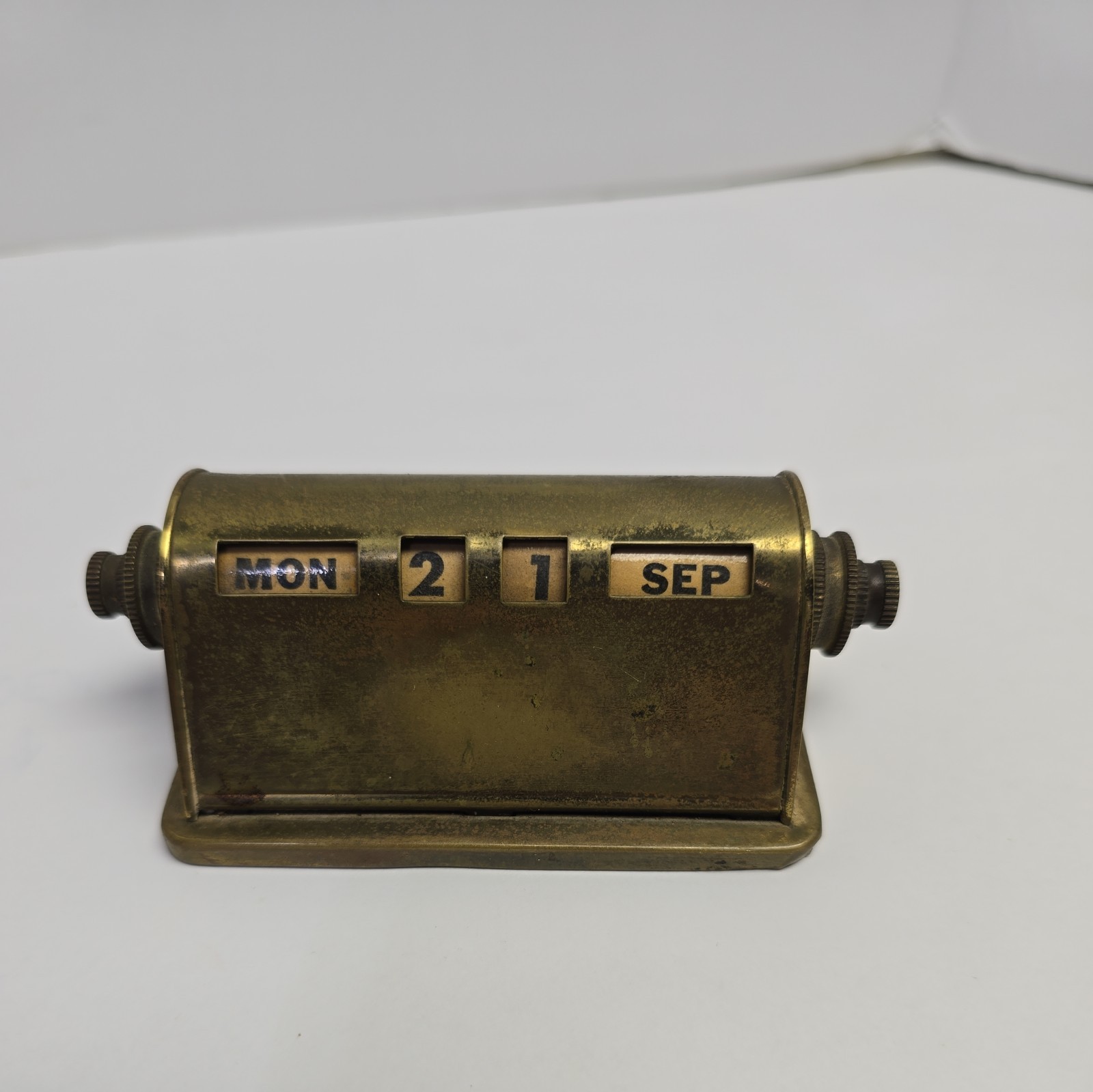 1940s PARK SHERMAN CO. Brass Perpetual CALENDAR, Works 1940s PARK SHERMAN CO. Brass Perpetual CALENDAR, Works