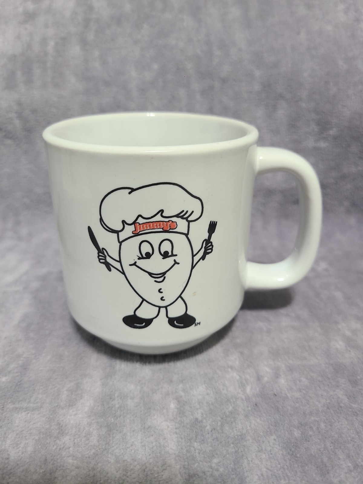 JIMMY\'S EGG Coffee Mug Restaurant LOGO Red Letter Version 10oz. Crestware Cup 