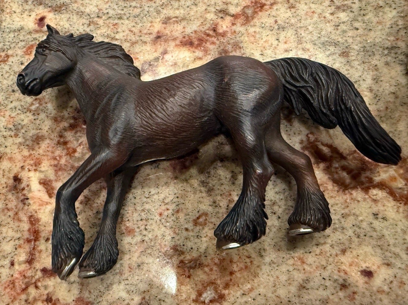 Schleich Black FRIESIAN MARE Horse 2005 Retired Figure 13604 Model Farm Animal