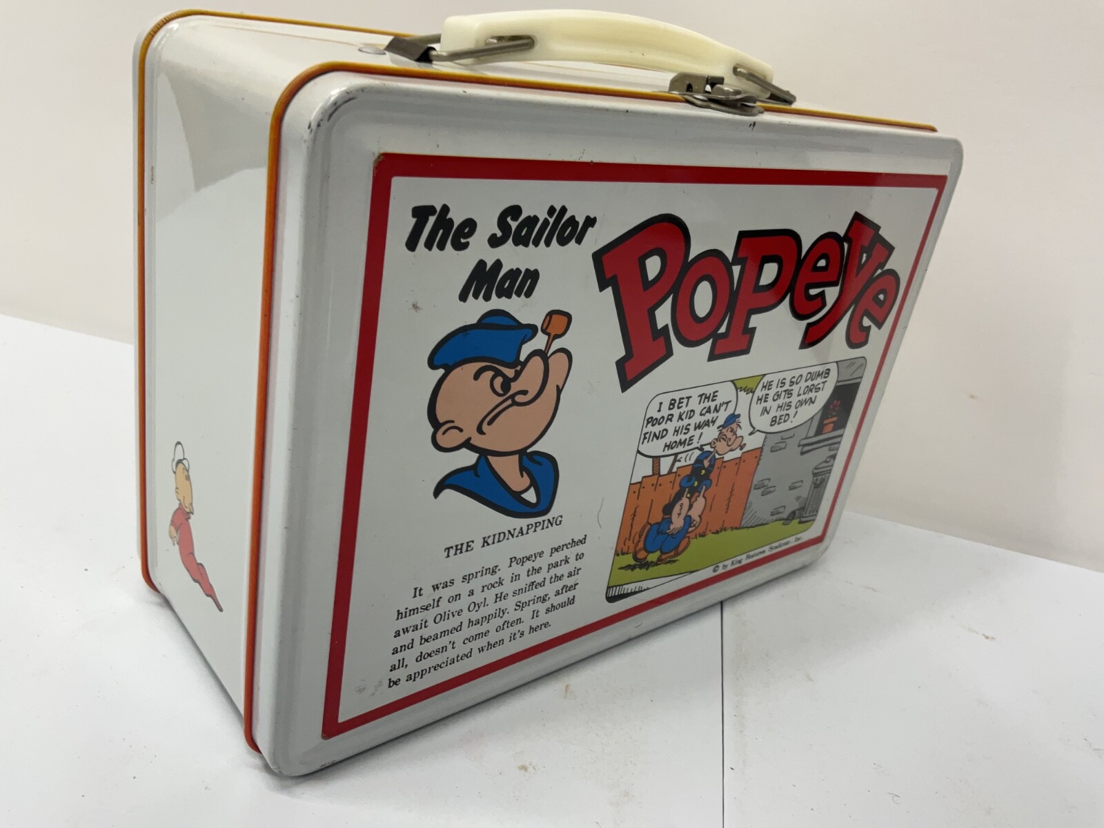 VINTAGE POPEYE LUNCHBOX NO THERMOS